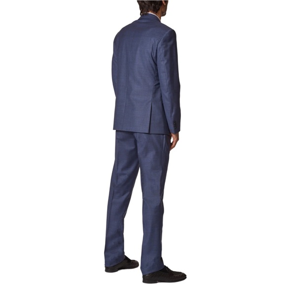 JB Britches Torino Wool Stretch Suit Blue Wool Sz 38R (Pants) 48R (Jacket) - Picture 2 of 16